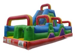 Multicolored Rightside Slide Obstacle Course