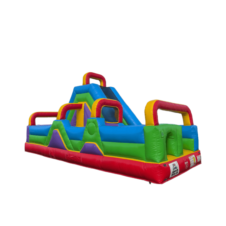 Multicolored Rightside Slide Obstacle Course