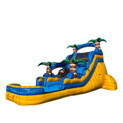 Blue and Yellow Water Slide